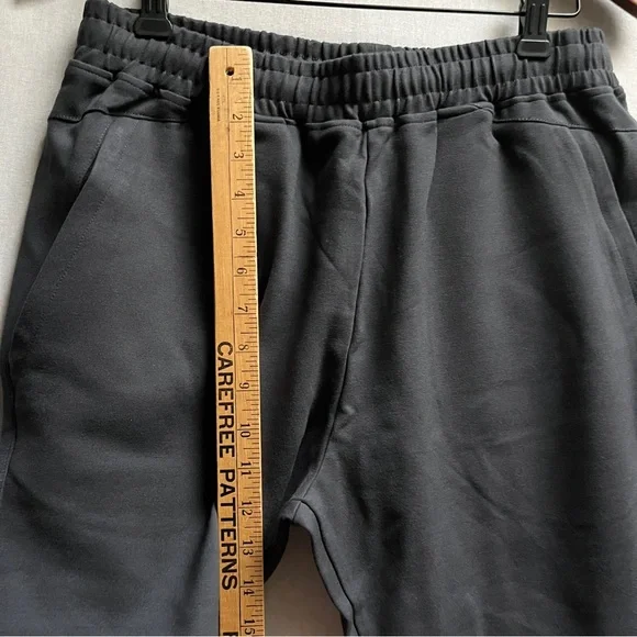 Adidas Black Athletic Joggers with White Logo Sz L - Picture 10 of 10